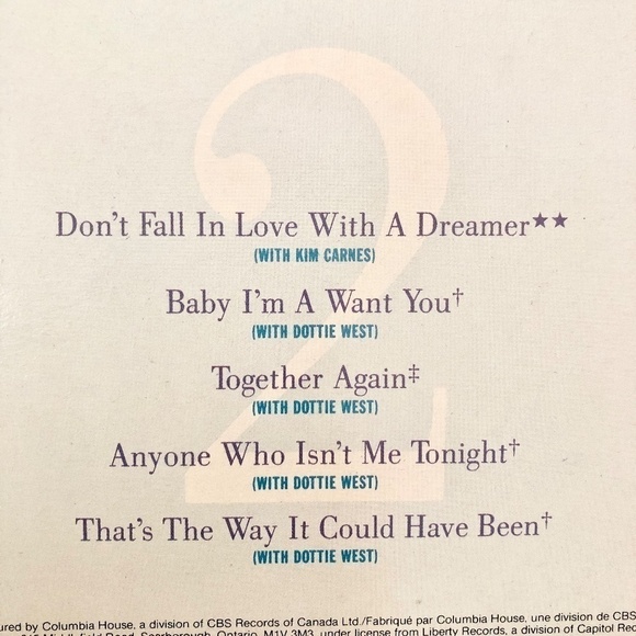 KENNY Rogers, Duets, Vinyl, Record Album, Vintage, 1980s, Nice Condition - Picture 4 of 12